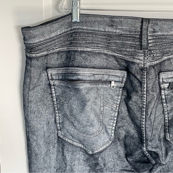 True Religion Gray Rocco Relaxed Moto Skinny Jeans - 35660 - Picture 7 of 14